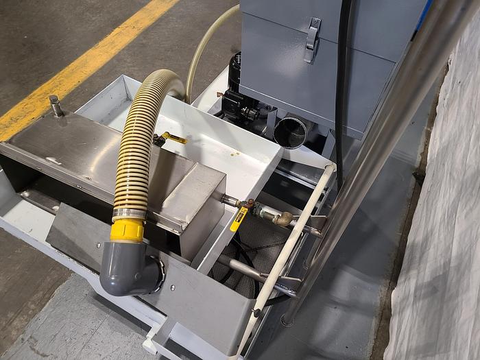 Used Everite Electrochemical Automatic Tube Cutoff & Deburr Saw Machine Model TC SR7