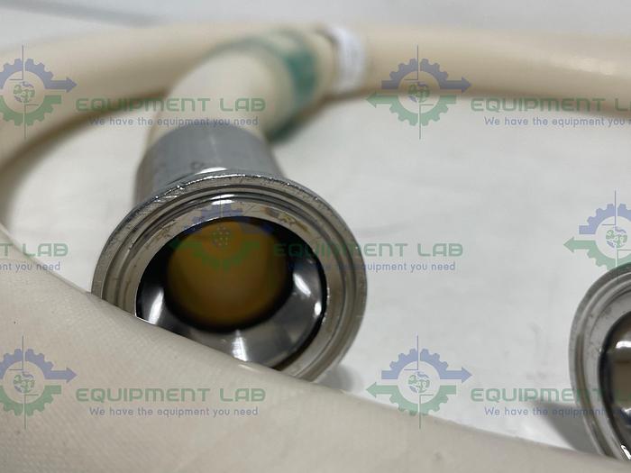 Used 96" Silicone Hose w/ 1 1/2" Sanitary Fittings 125 PSI at 20°C