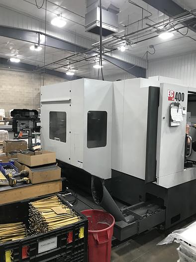 Used 2013 HAAS EC-400 4-Axis CNC Horizontal Machining Center, 12,000 RPM, WIPS, 1,000 PSI High Pressure Coolant ***Low Hours***