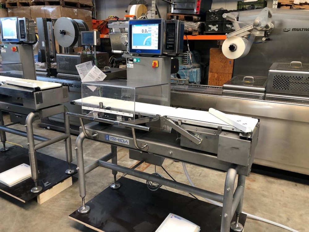 Used Ishida checkweigher with automatic reject