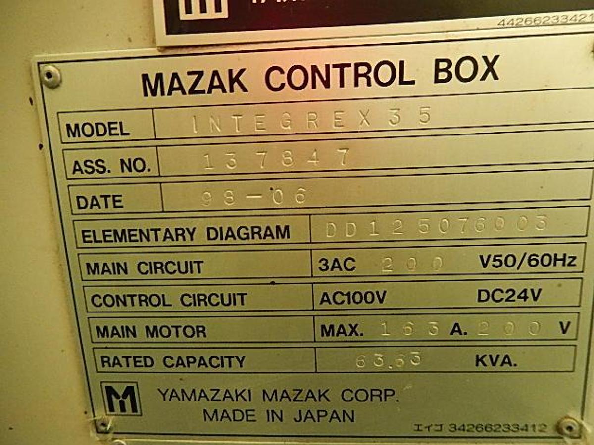 Použitý MAZAK INTEGREX 35