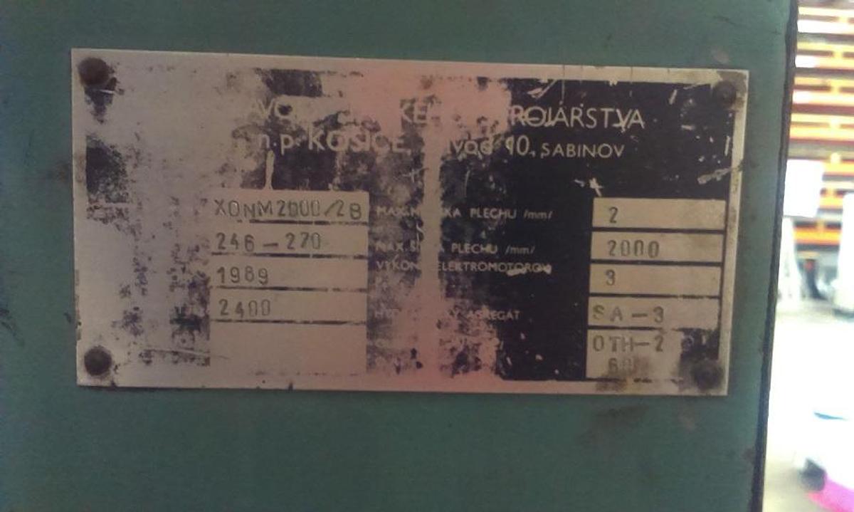 Použitý ZTS Košice XONM 2000/2B