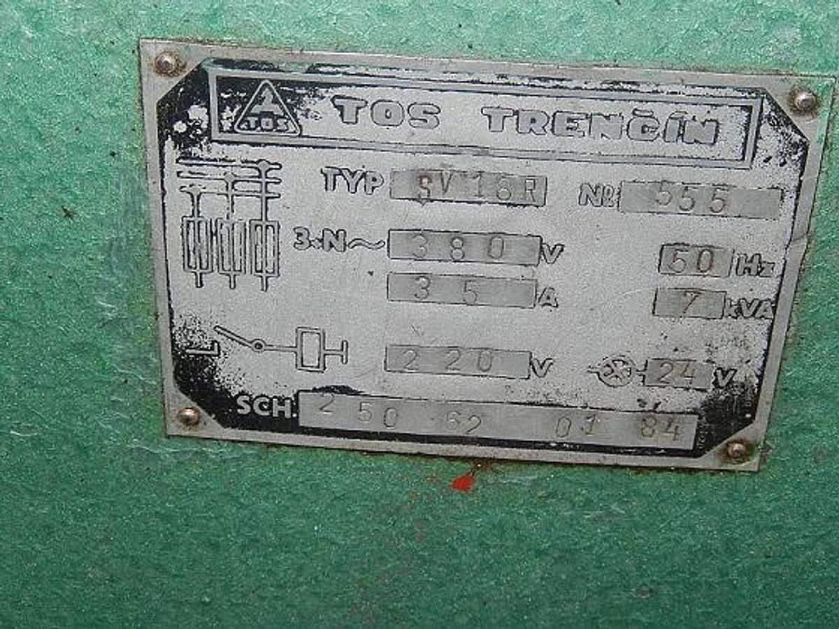 Used TOS SV 18 R