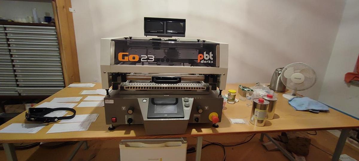Gebraucht Halbautomatischer programmierbarer Siebdruck mit Pbt works Go 23 Kameras
