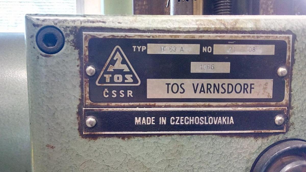 Použitý TOS H 63 A