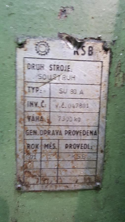 Použitý TOS SU 80 A-3500