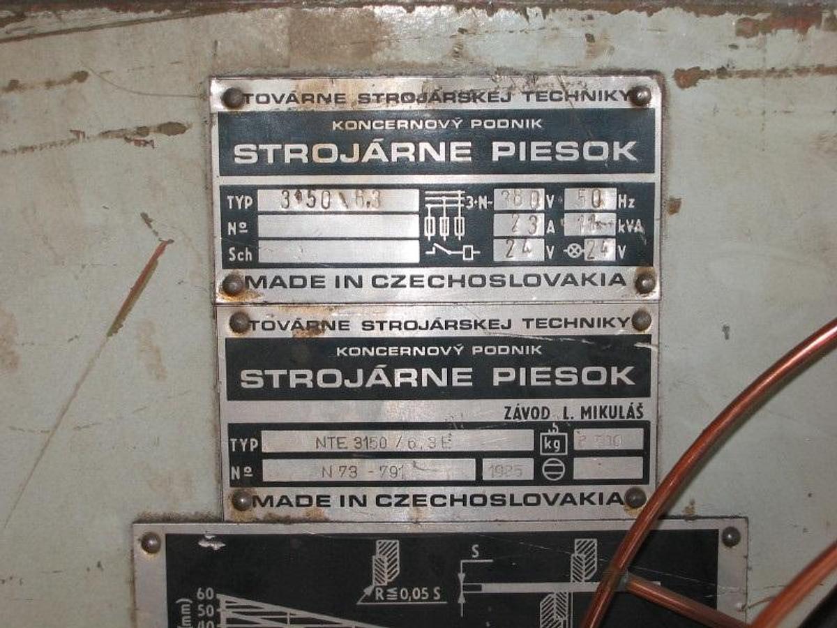 Used PIESOK NTE 3150/6.3 E