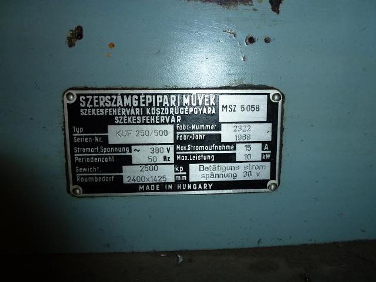 Použitý MSZ KUF 250/500