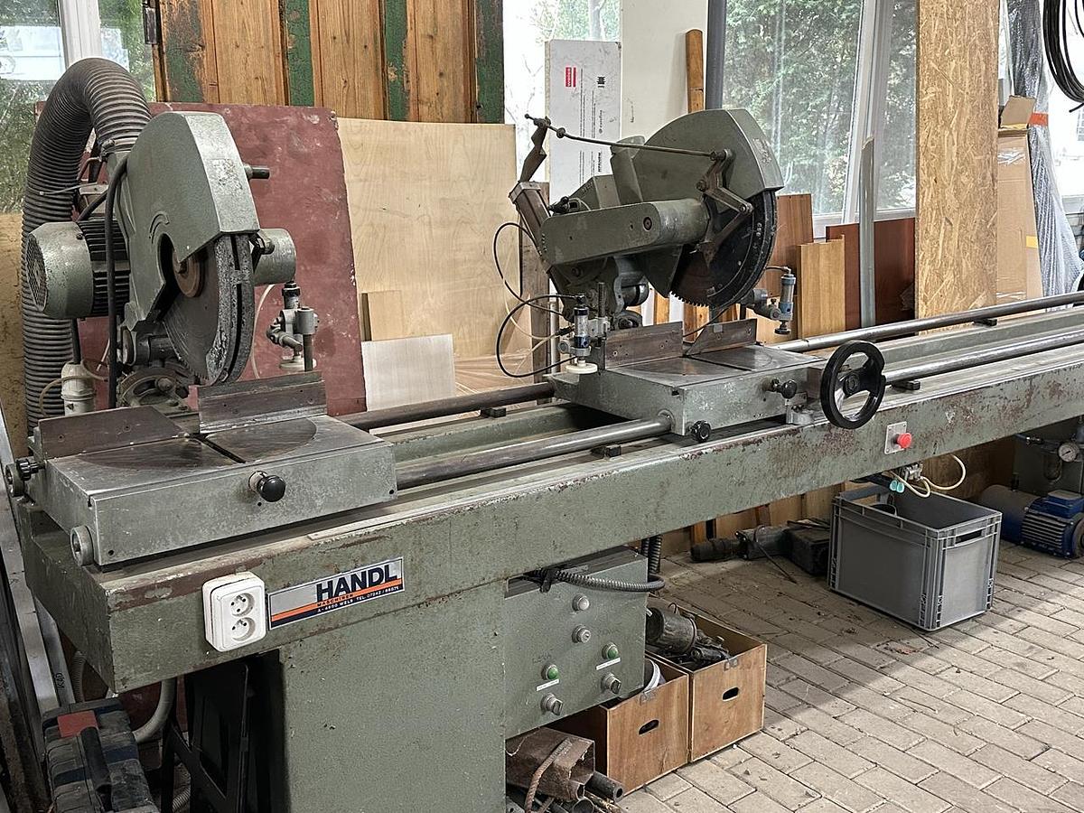 Used HANDL Double head saw