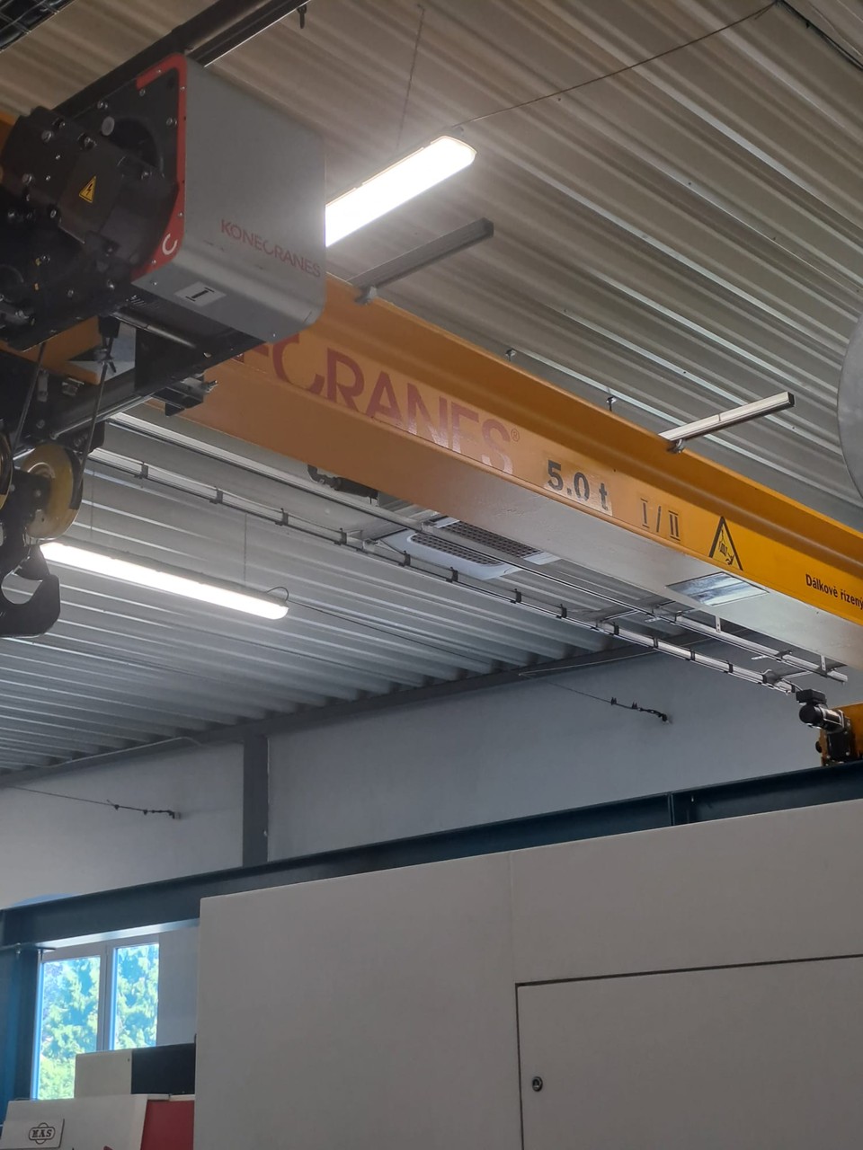 Mostový jeřáb KONECRANES CXTS5t I,II x 9.4 m