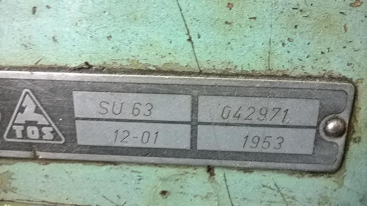 Gebraucht TOS SU 63/2000