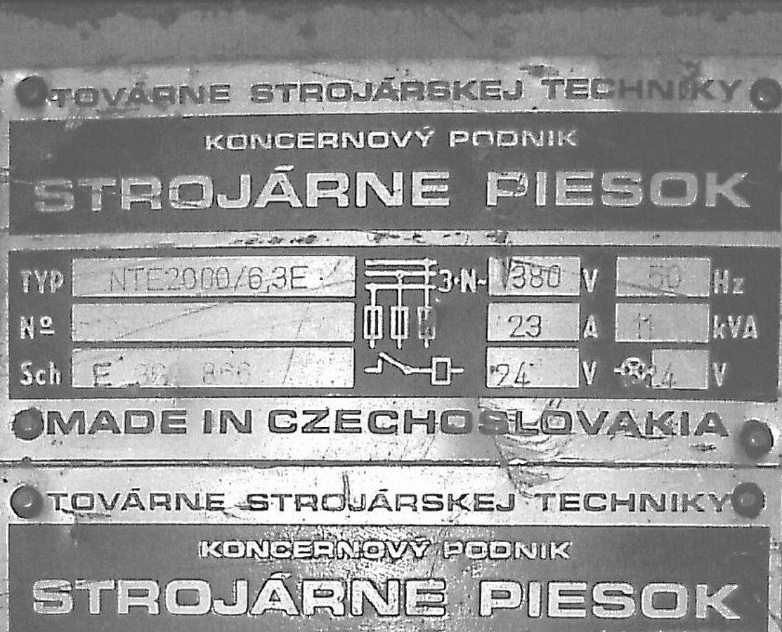 Used PIESOK NTE 2000/6,3 E