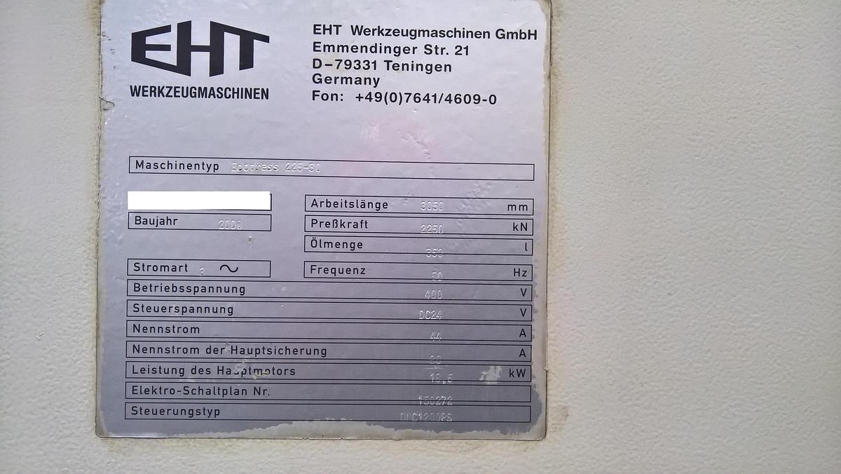Gebraucht EHT ECOPRESS 225-30