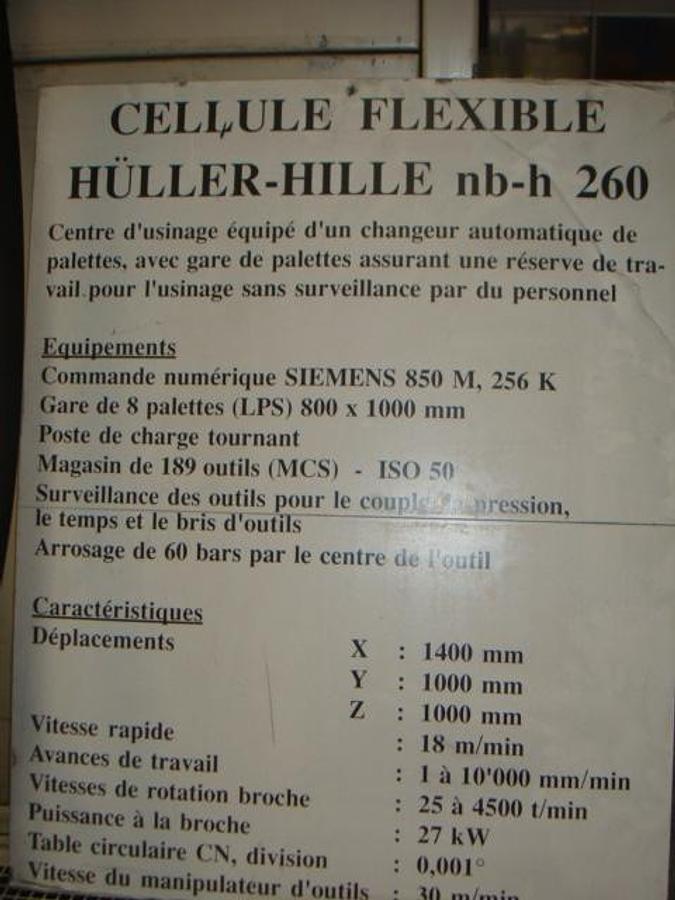 Used HÜLLER HILLE NB-H260