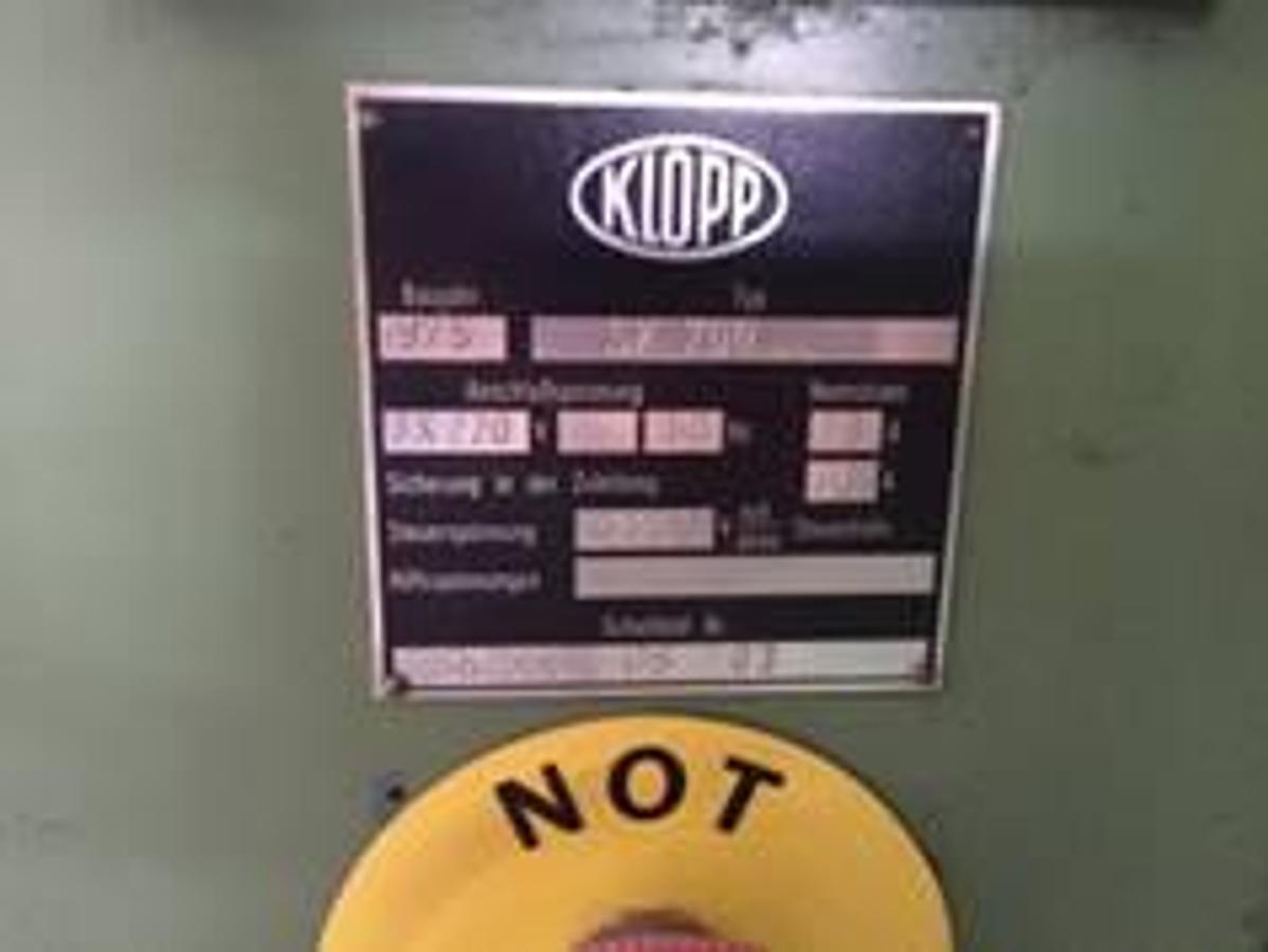 Použitý KLOPP SK 700