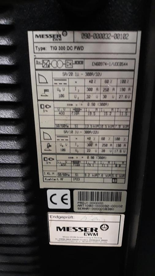 Použitý EWM TIG 300 DC