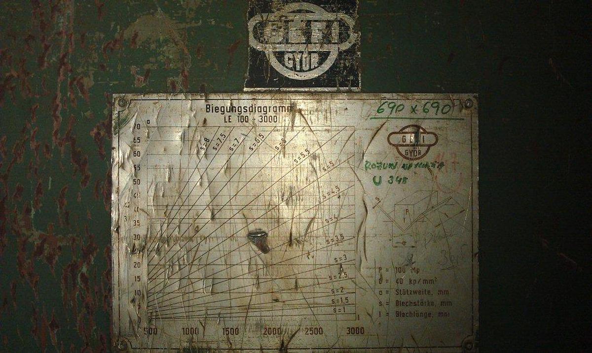 Used GEFI GYOR LE 100/3000