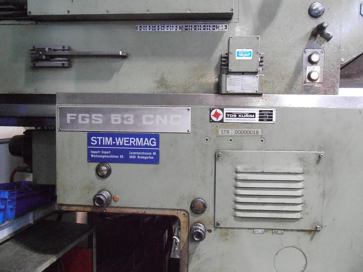 Used TOS FGS 63 CNC