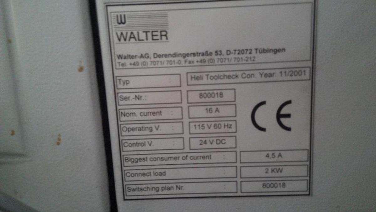 Gebraucht WALTER HELI TOOLCHECK