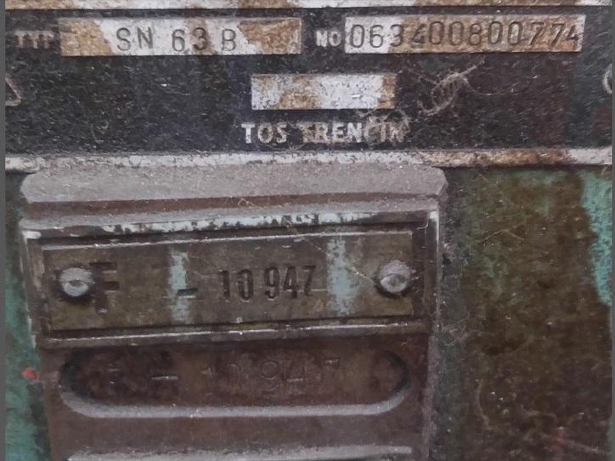 Used TOS SN 63 B/4000