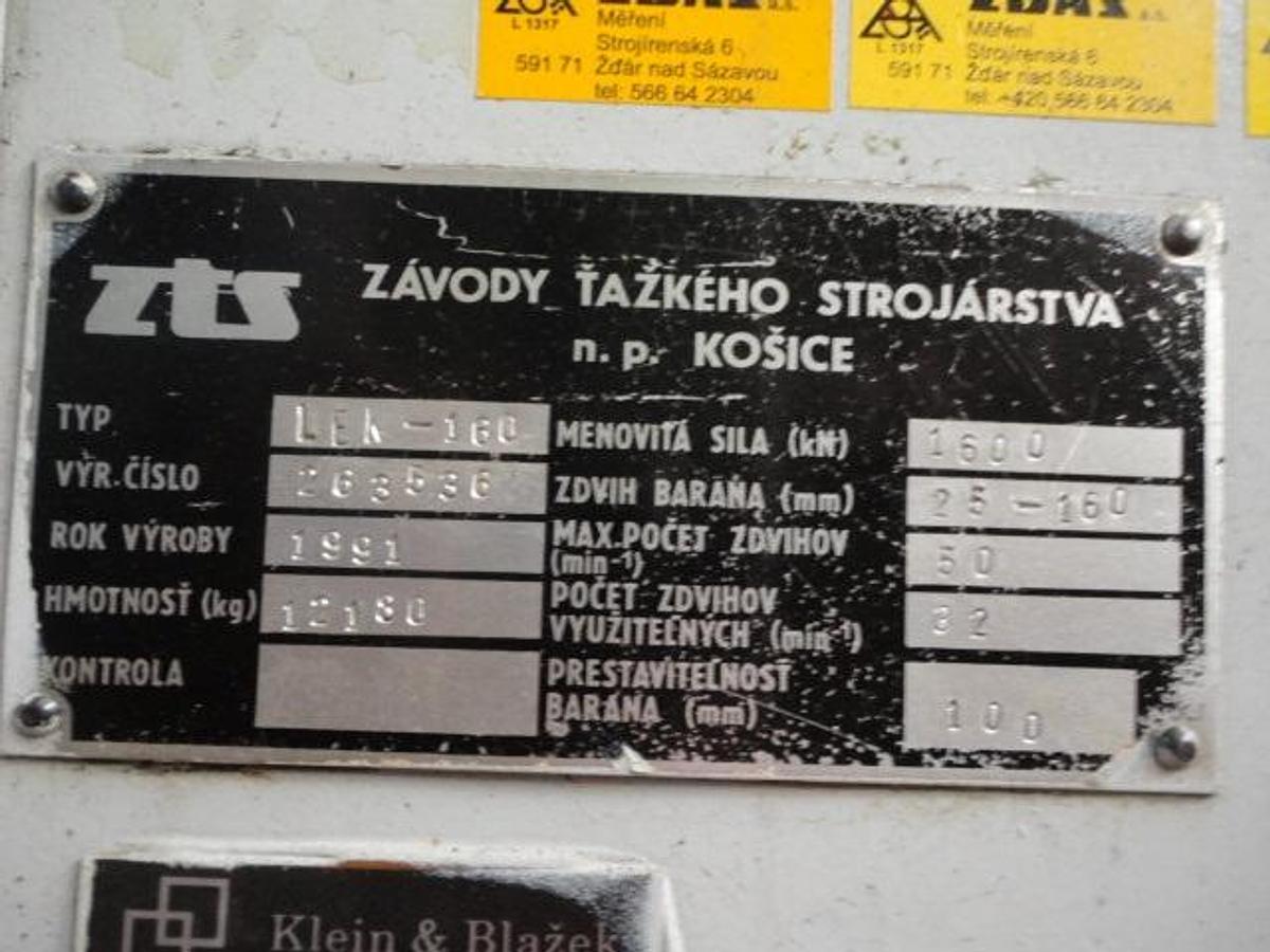 Použitý ZTS LEK 160