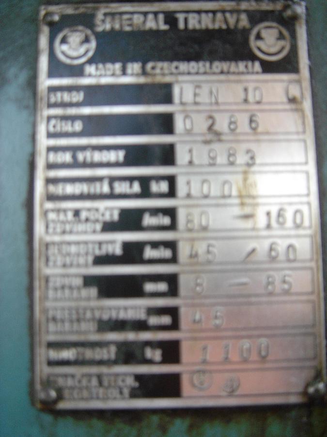 Used Šmeral Trnava LEN 10
