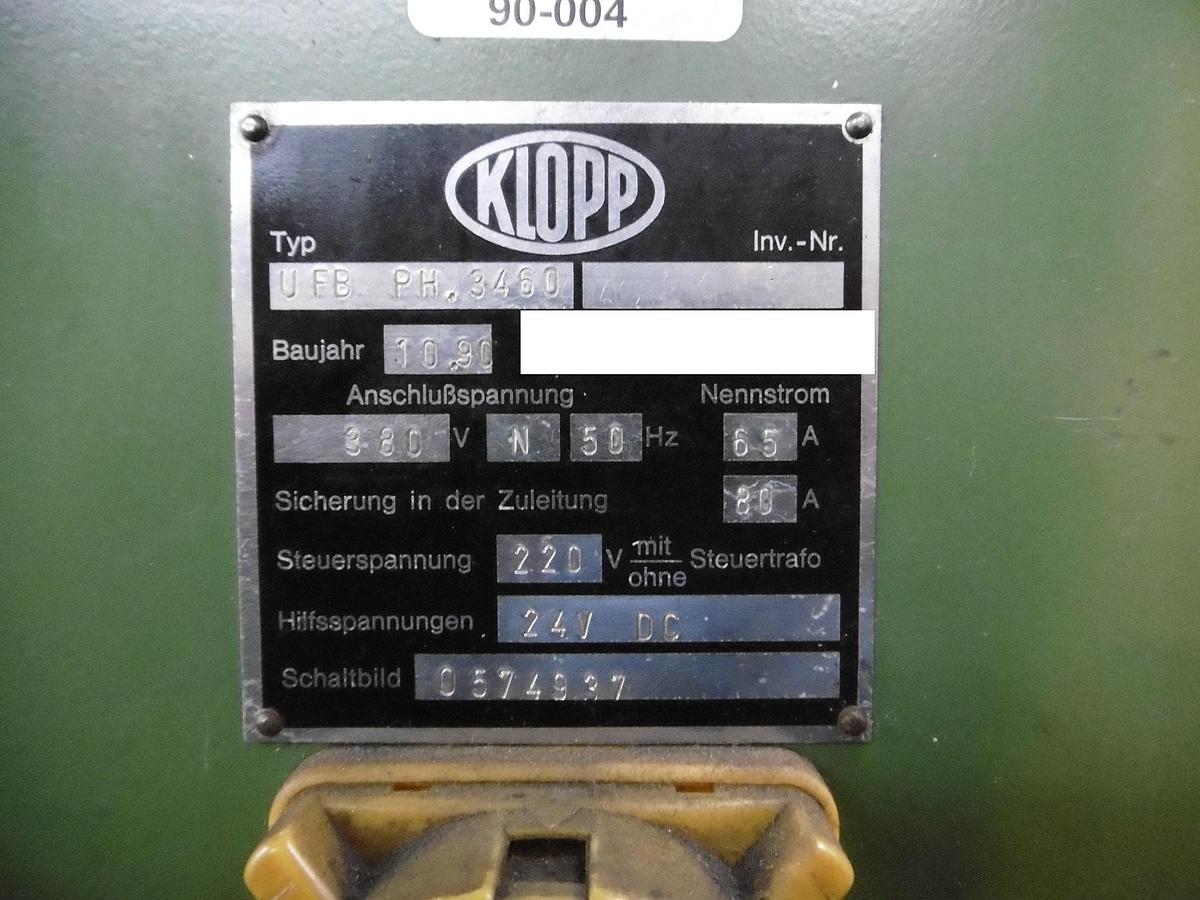 Gebraucht KLOPP UFB PH. 3460