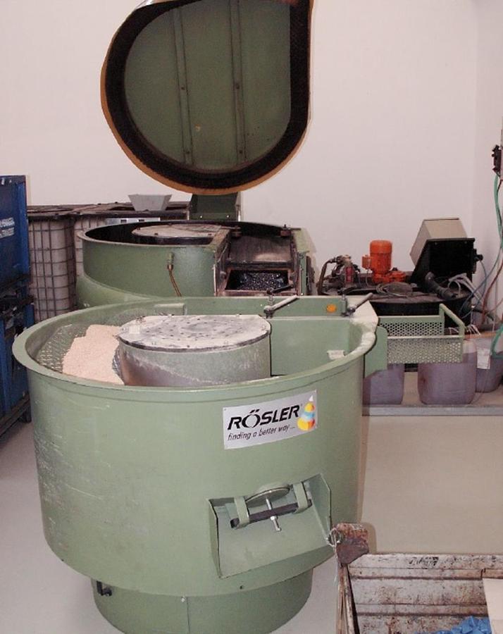 Used Rösler Sliding sharpening plant