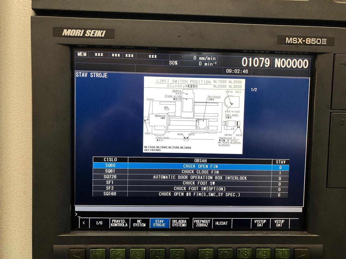 Used MORI SEIKI NL 2500Y/1250