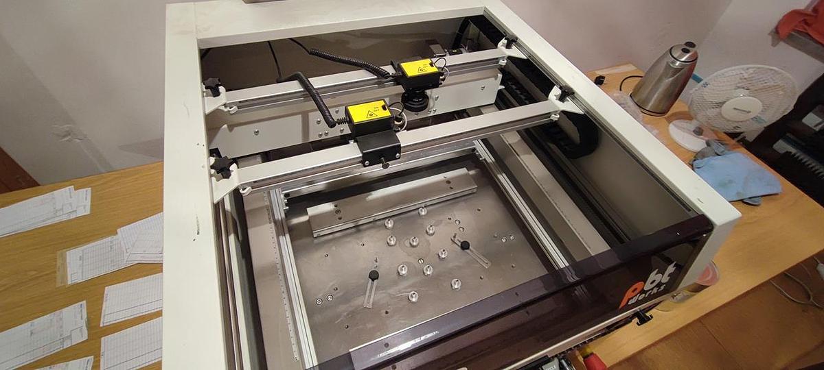 Gebraucht Halbautomatischer programmierbarer Siebdruck mit Pbt works Go 23 Kameras