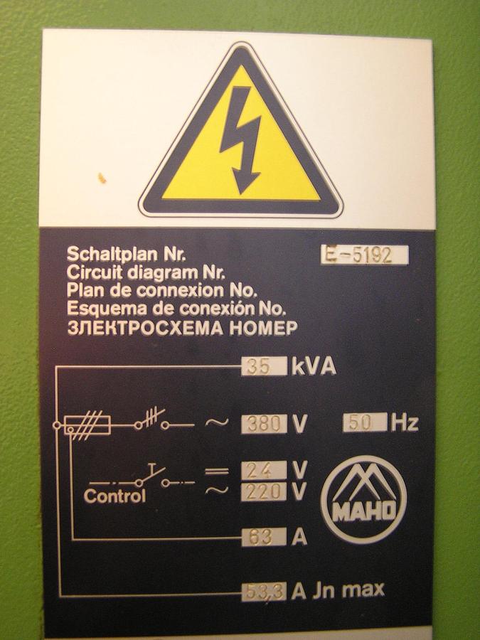 Použitý MAHO MC 600