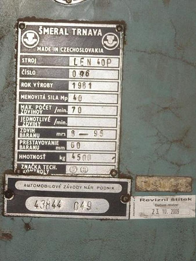Used SMERAL LEN 40P
