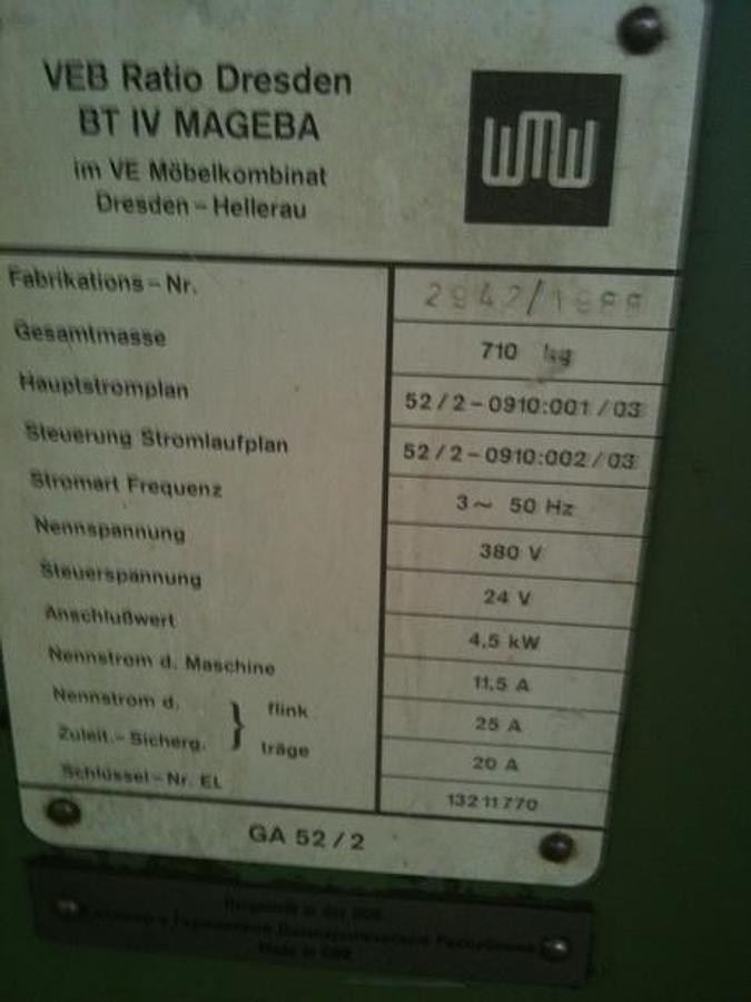Gebraucht Mageba GA 52/2