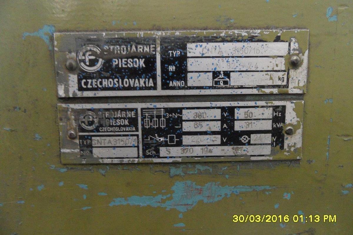 Used Piesok CNTA 3150/16