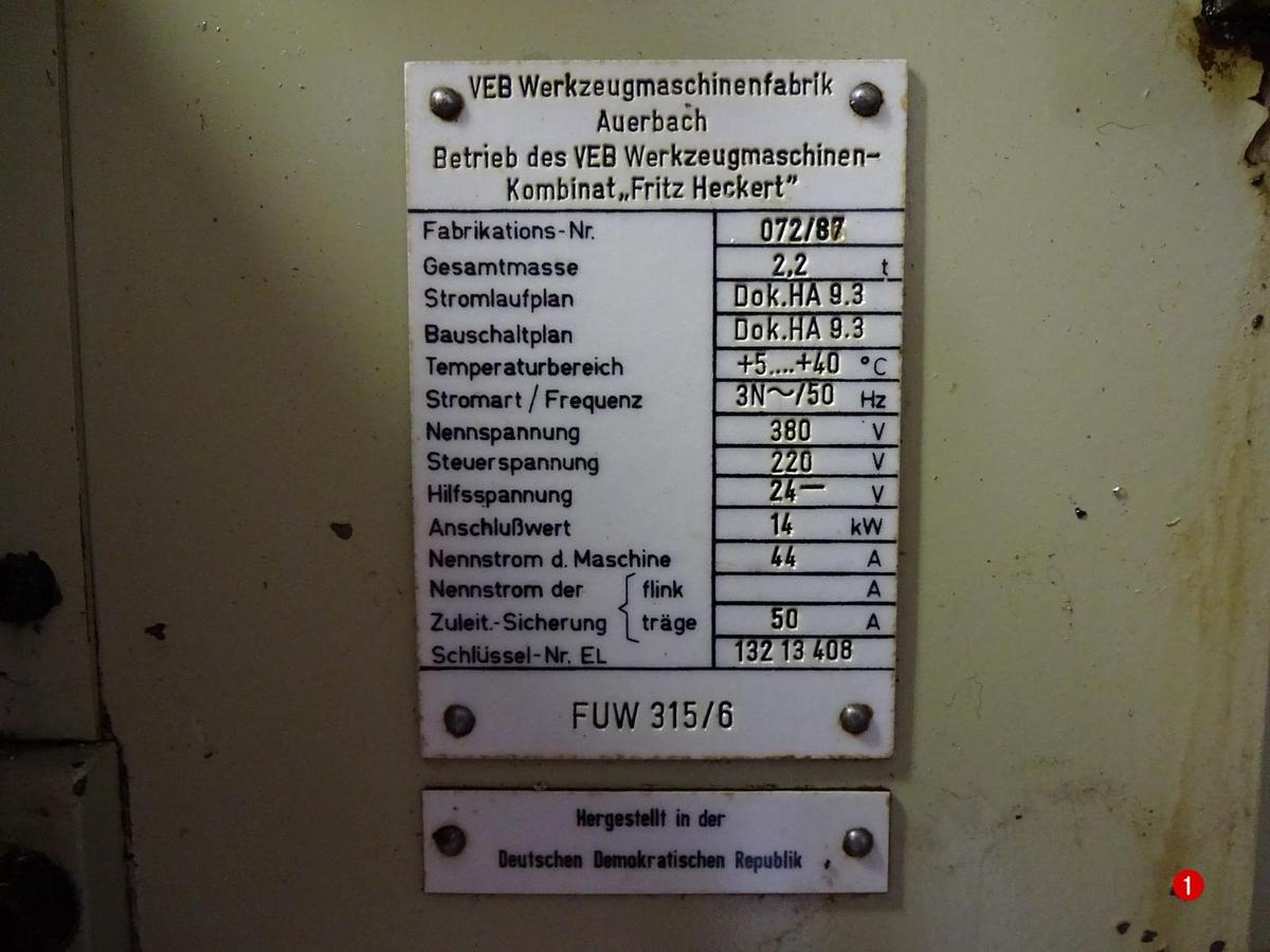 Used WMW FUW 315/6