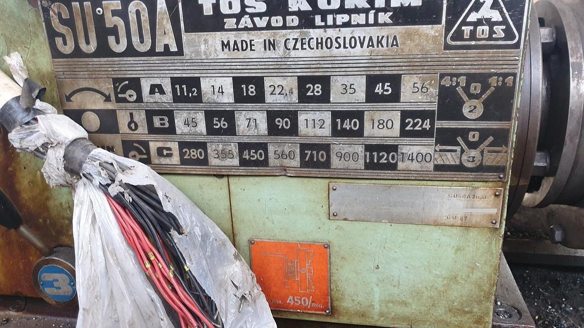 Used TOS SU 50 A/2000