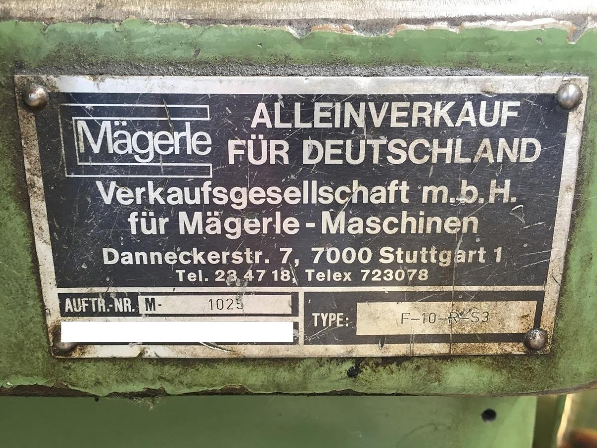 Used MÄGERLE F 10