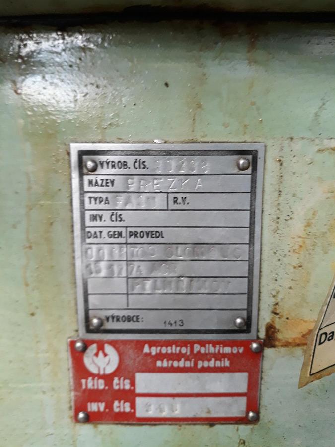 Used TOS FA 3U