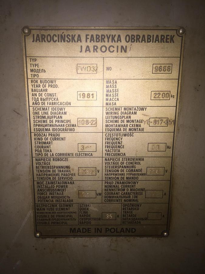 Gebraucht JAFO JAROCIN FWD-32