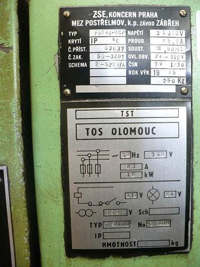 Gebraucht TOS FGS 40 NCP