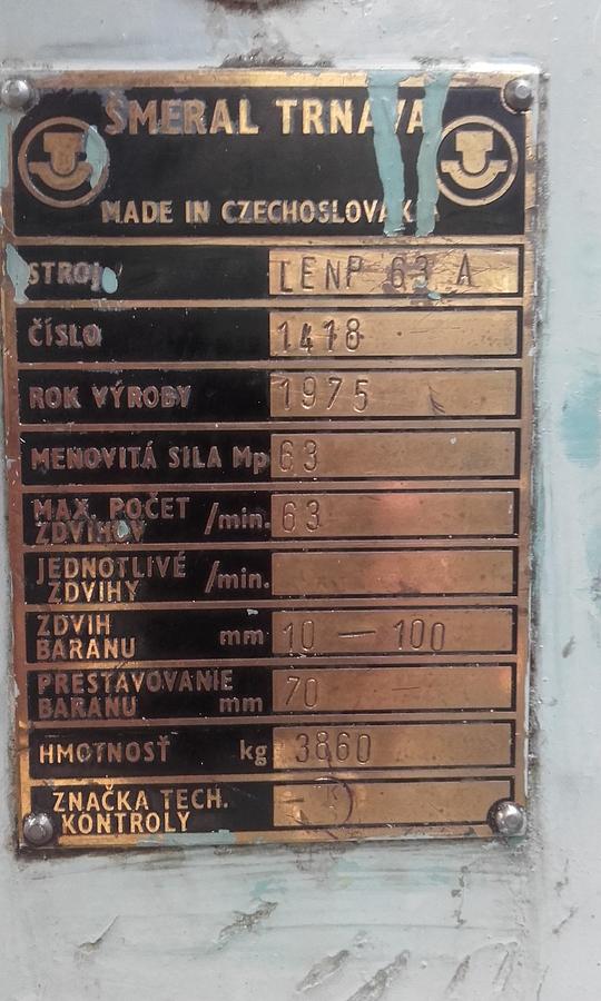 Použitý SMERAL LENP 63 A