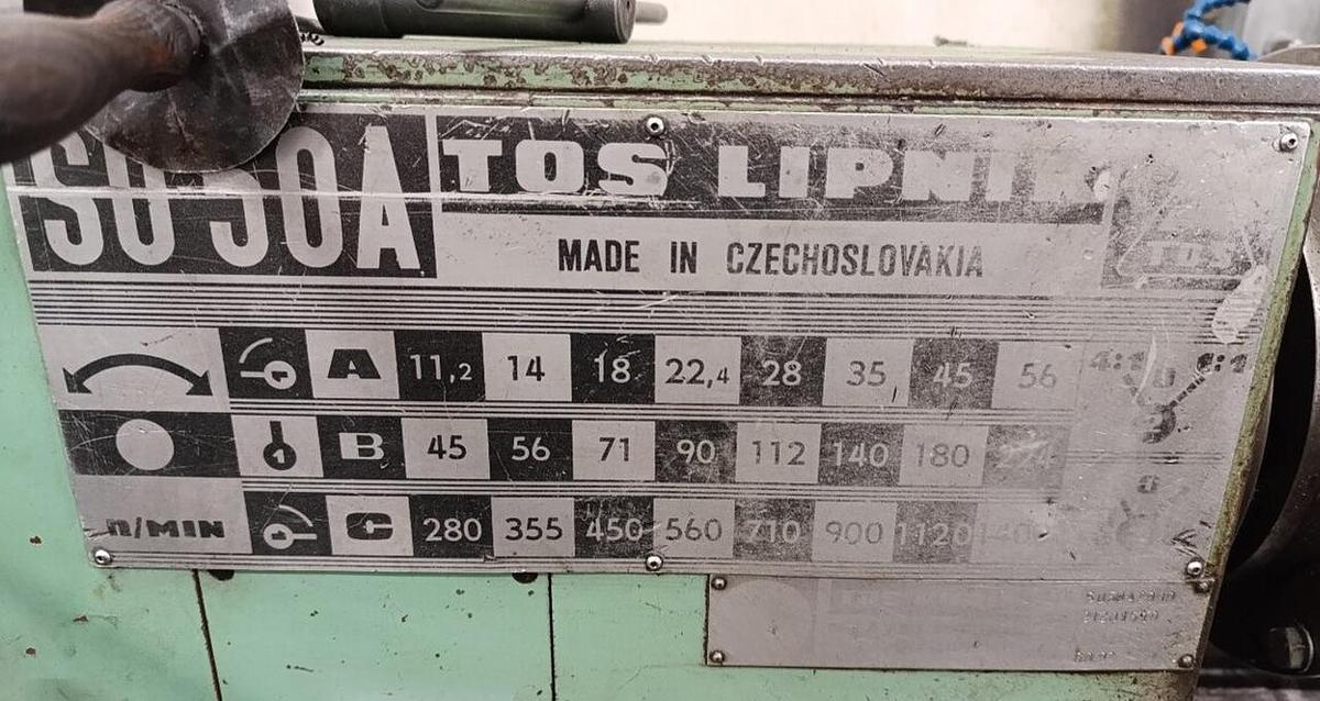 Použitý TOS SU 50 A/2000