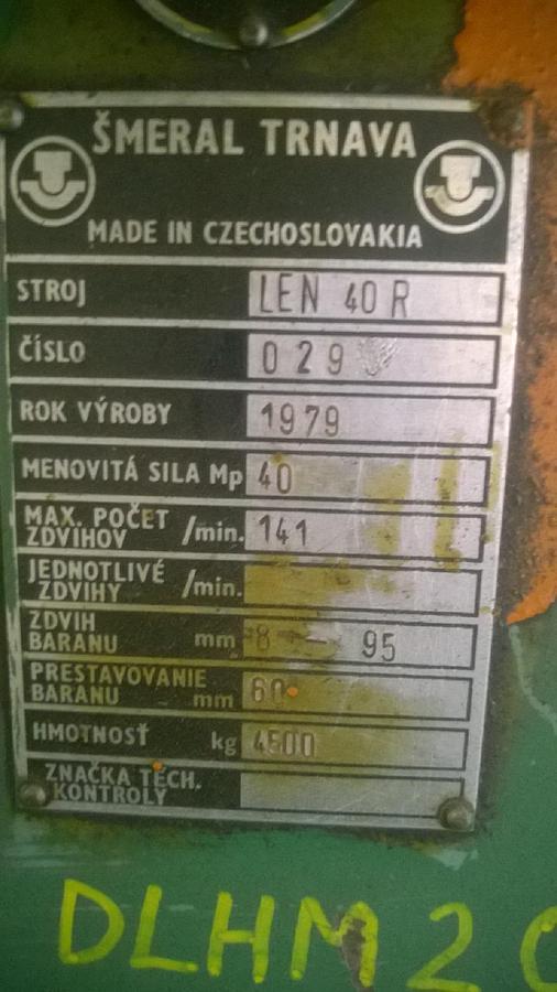 Použitý SMERAL LEN 40 R