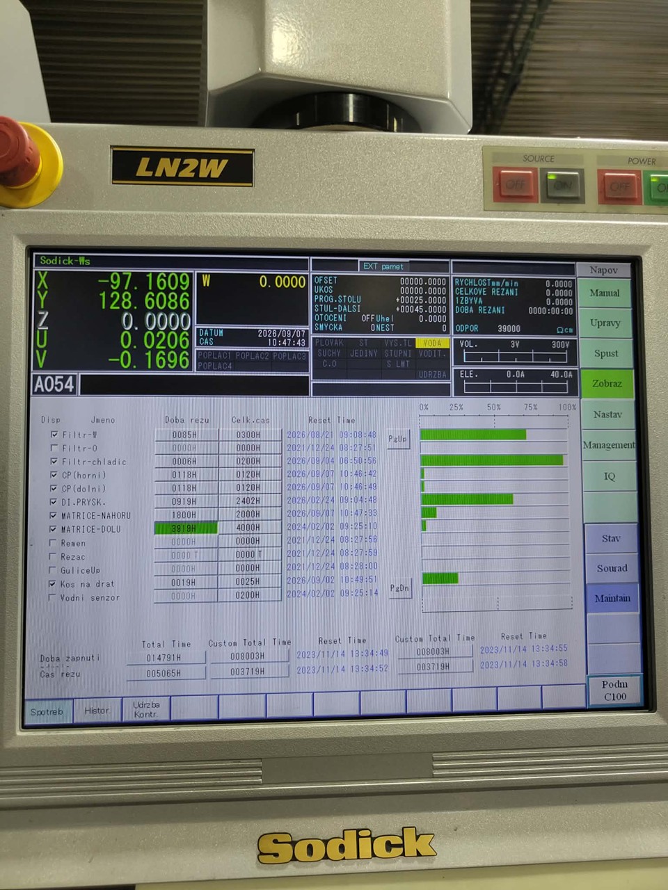 Elektroerozivní drátová řezačka Sodick VL 600 Q