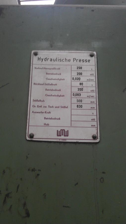 Gebraucht WMW PYE 250x355