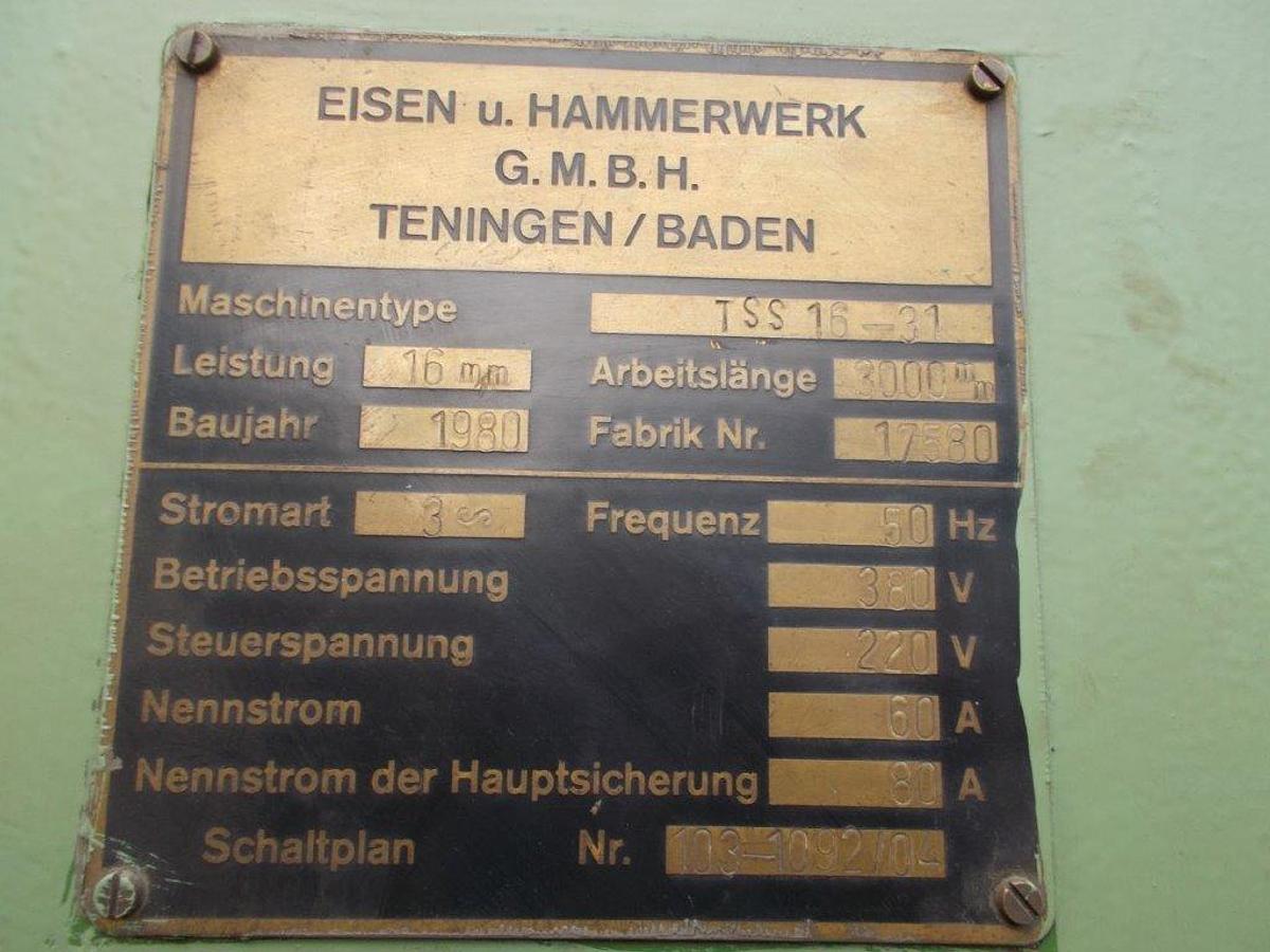 Gebraucht Eisen und Hammerwerk TSS 16-31
