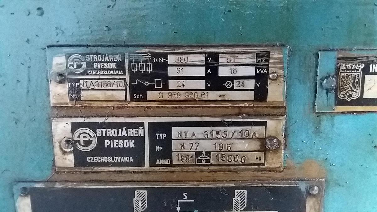 Gebraucht Strojáreň Piesok NTA 3150/10A
