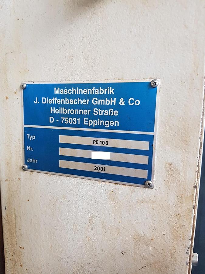 Použitý DIFFENBACHER PO 100