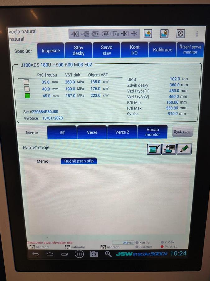Gebraucht JSW J100ADS-180U 45