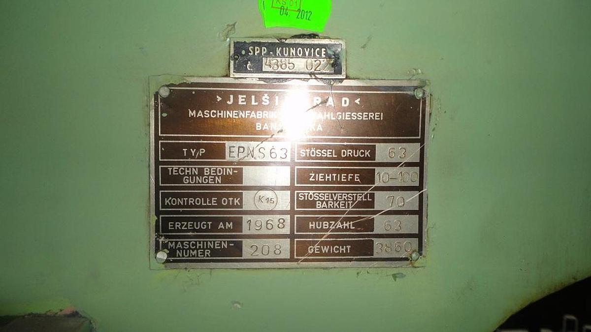 Used JELSINGRAD EPNS 63